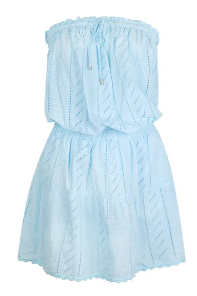 Melissa Odabash Colette Short Dress Sky In Blue
