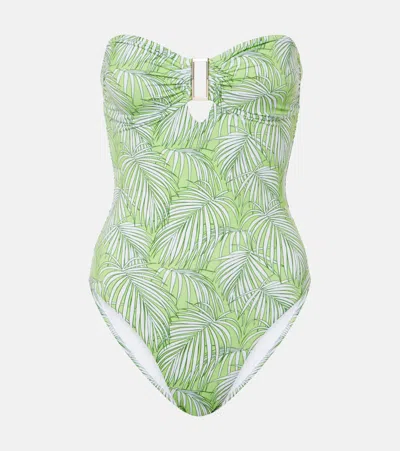 Melissa Odabash Como Printed Strapless Swimsuit In Multicolor