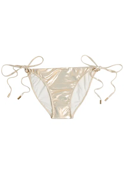 Melissa Odabash Costa Bikini Briefs In Gold