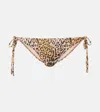 Melissa Odabash Costa Leopard-print Bikini Bottom In Brown