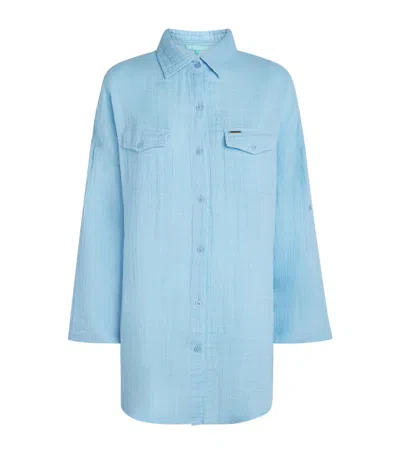 Melissa Odabash Cotton Elena Shirt In Multi