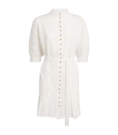 Melissa Odabash Cotton Reagan Mini Dress In White