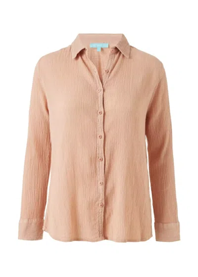 Melissa Odabash Cotton Shirt For Women In Tan In Neutral
