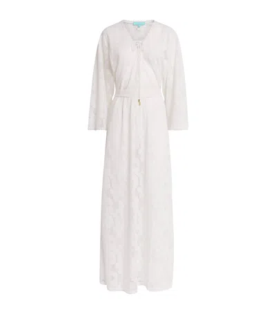 Melissa Odabash Cotton-blend Tie Nina Kaftan In White