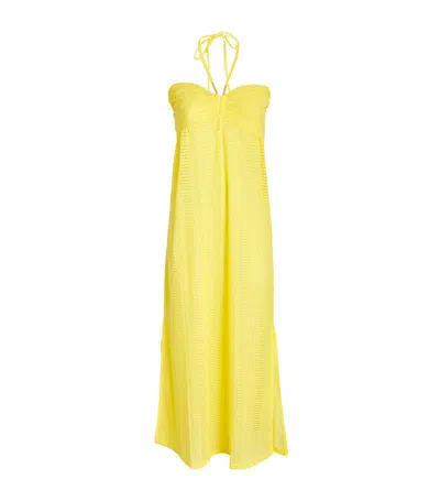 Melissa Odabash Crochet Mila Maxi Dress In Yellow