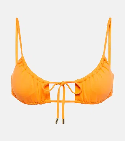 Melissa Odabash Cutout Bikini Top In Orange