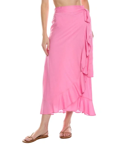 Melissa Odabash Danni Wrap Skirt In Pink