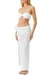Melissa Odabash Dawn Open Stitch Cover-up Skirt In Ivory