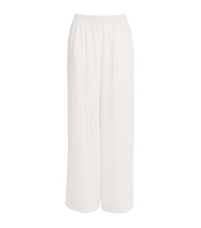 Melissa Odabash Diamanté Trisha Trousers In White