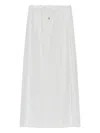 Melissa Odabash Drawstring Maxi Skirt In White