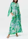 Melissa Odabash Edith Kaftan Rainforest In Brown