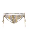 Melissa Odabash Elba Bikini Bottom Snake In Gray