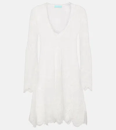 Melissa Odabash Elizabeth Crochet Cotton-blend Minidress In White