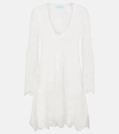 Melissa Odabash Elizabeth Crochet Cotton-blend Minidress In White | ModeSens