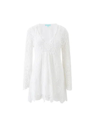 Melissa Odabash Elizabeth White Dress In Gray