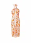 Melissa Odabash Ellie Printed Pareo In Mirage Orange In Multi