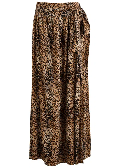 Melissa Odabash Elsa Leopard-print Maxi Skirt