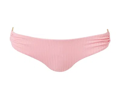Melissa Odabash Evita Blush Ribbed Bikini Bottom In Pink