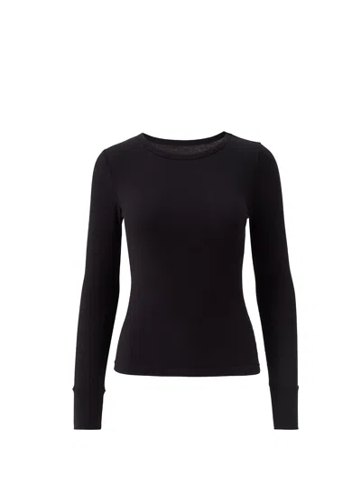 Melissa Odabash Exclusive Charlie Black Long Sleeve Top