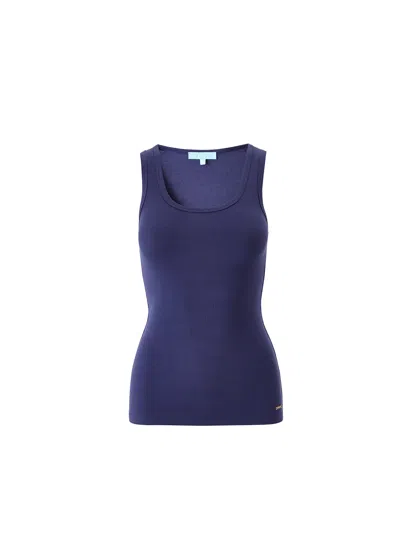Melissa Odabash Exclusive Cora Navy Vest In Blue