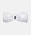 Melissa Odabash Tortola Bikini Top In Silver Metallic
