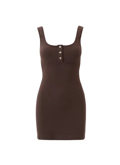 Melissa Odabash Exclusive Zoe Coffee Dress In Brown