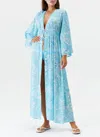 Melissa Odabash Farrah Long Cover Up Mirage Blue In Blue