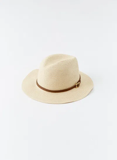 Melissa Odabash Fedora Cream/tan Hat In Neutral