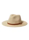 Melissa Odabash Fedora Hat Cream/tan Belt