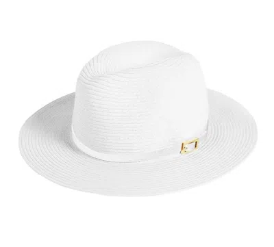 Melissa Odabash Fedora Hat White