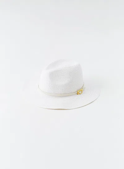 Melissa Odabash Fedora White/white Hat