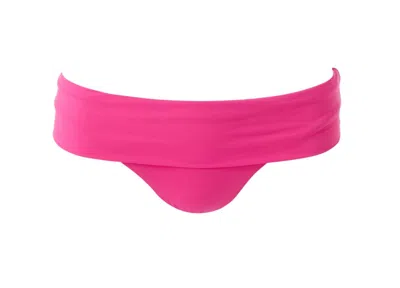 Melissa Odabash Fold Over Bikini Bottoms In Fuchsia In Pink