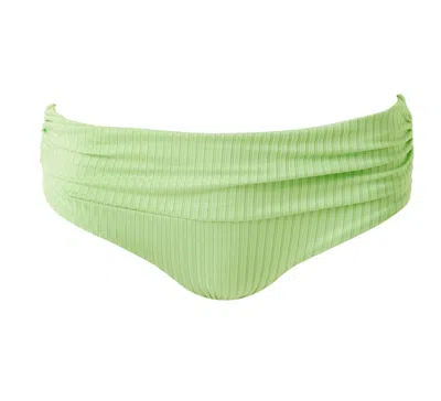 Melissa Odabash Fold Over Bikini Bottoms In Lime In Green