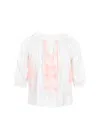 Melissa Odabash Girls Aliya White Fluro Top In White