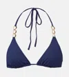 Melissa Odabash Gorda Embellished Bikini Top In Blue