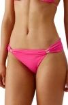 Melissa Odabash Grenada Embellished Bikini Bottoms In Fuchsia