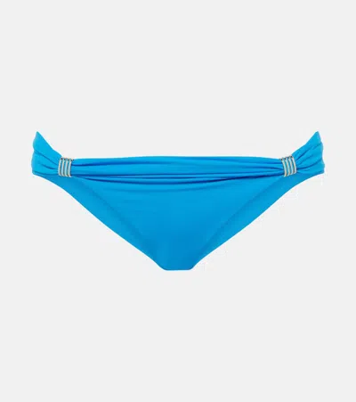 Melissa Odabash Grenada Ring-detail Bikini Bottoms In Blue