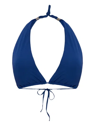 Melissa Odabash Grenada Ring-detail Bikini Top In Blue