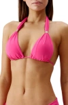 Melissa Odabash Grenada String Bikini Top In Fuchsia