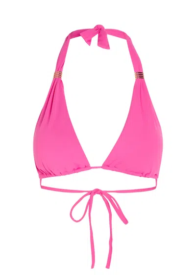 Melissa Odabash Grenada Triangle Bikini Top In Pink