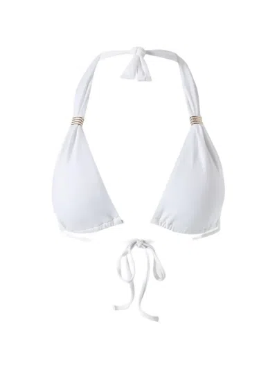 Melissa Odabash Grenada Triangle Bikini Top In White