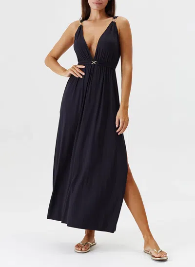 Melissa Odabash Harper Long Dress Black