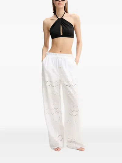 Melissa Odabash Immy Broderie-anglaise Trousers In Neutral