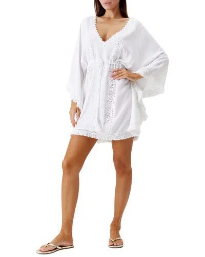 Melissa Odabash Isabelle Short Kaftan In White