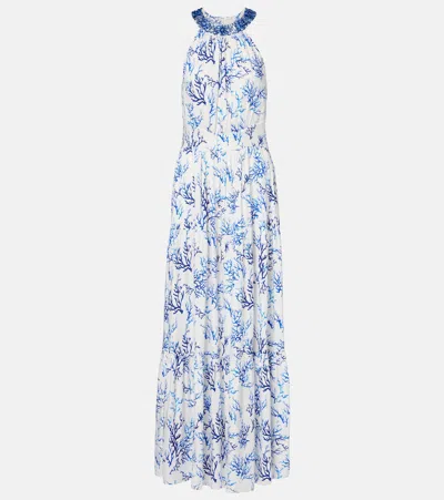 Melissa Odabash Isadora Beaded Maxi Dress In Multi