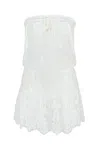 Melissa Odabash Isla Bandeau Short Dress White In White