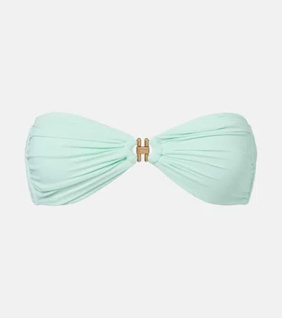 Melissa Odabash Istanbul Bandeau Bikini Top In Green