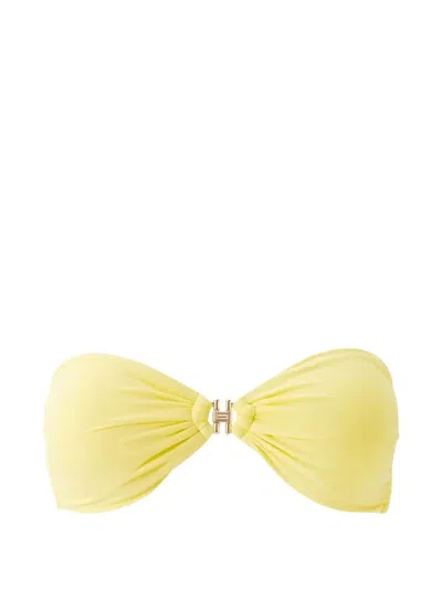 Melissa Odabash Istanbul Strapless Bikini Top In Yellow