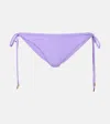 Melissa Odabash Istanbul Low-rise Bikini Bottoms In Purple