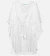 Melissa Odabash Ivy Broderie Anglaise Cotton Kaftan In White